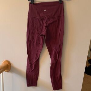 lululemon Maroon Leggings